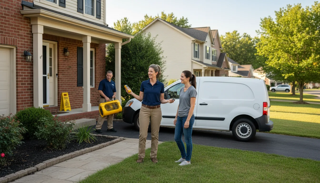 Residential water damage restoration in Mcgregor, TX
